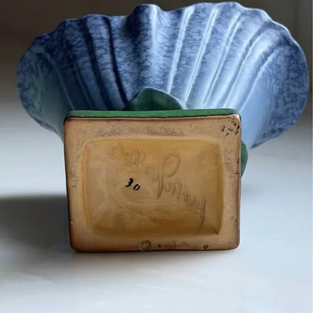 Antique Weller Pottery Blue Sydonia Vase